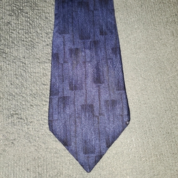 Blue Patterned Tie New - Picture 1 of 6